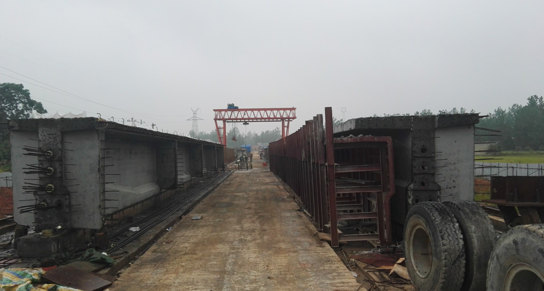 益阳远程公司S324朱牛公路改建工程梁场